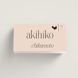 "NoHo" - Place Cards - Chicken in Champagne by Hudson meet Rose - Folded with Free Guest Printing