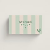 "Rhode" - Place Cards - Chicken in Mint by Megan Davis - Front with Free Guest Printing