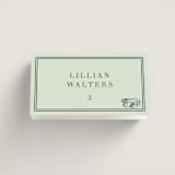 "Perry" - Place Cards - Chicken in Mint by Megan Davis - Folded with Free Guest Printing