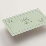 "Olive" - Place Cards - Chicken in Mint by Sherley Ferreira - Detail