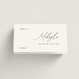 "Corner" - Place Cards - Chicken in Silk by Kelly Schmidt - Folded with Free Guest Printing