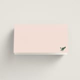 "Hepburn" - Place Cards - Chicken in Rose by Megan Davis - Folded Back of Card