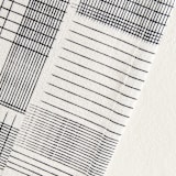 "Sketchy Plaid" - Placemats in Pencil by Katie Wahn - Detail