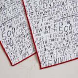 "Roast Chicken" - Placemats in Paper by Elliot Stokes - Detail