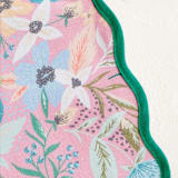 "Jungle Florals" - Placemats in Blush by Alethea and Ruth - Detail