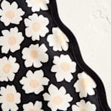 "Daisies" - Placemats in Midnight by Jennifer Holbrook - Detail