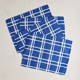 "Window Plaid" - Placemats in Brilliant by Blustery August - Placemats, Set of 4