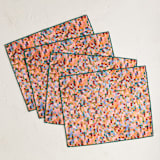 "Good Things Take Time" - Placemats in Vibrant by Kimberly Young - Placemats, Set of 4