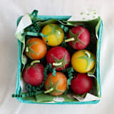"Cherry Tomato Beeswax Birthday Candles" - Party Candles in multicolorassorted-colors by Happy Organics
