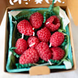 "Raspberry Beeswax Birthday Candles" - Party Candles in red by Happy Organics
