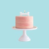 "Bow Wow Large Candle" - Party Candles in white by Jollity and Co