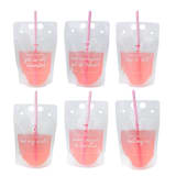 "Camp Bachelorette Adult Themed Drink Pouches - Set of 12" - Party Drink Pouches in clear by Jollity and Co