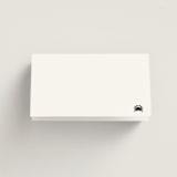 "the classic" - Place Cards - Fish in Onyx by Benita Crandall - Blank front