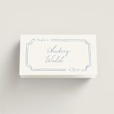 "Organic frame" - Place Cards - Fish in Marine by Creo Study - Folded with Free Guest Printing
