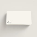 "Chic Script" - Place Cards - Fish in Ink by Hooray Creative - Blank front