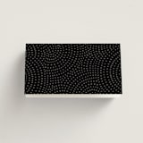 "Chic Script" - Place Cards - Fish in Ink by Hooray Creative - Folded Back of Card