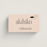 "NoHo" - Place Cards - Fish in Champagne by Hudson meet Rose - Front with Free Guest Printing
