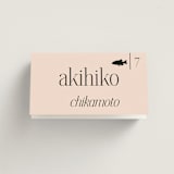 "NoHo" - Place Cards - Fish in Champagne by Hudson meet Rose - Folded with Free Guest Printing
