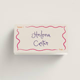 "Swoop Meal Choice Placards" - Place Cards - Fish in Marmalade by Madison Kic - Folded with Free Guest Printing
