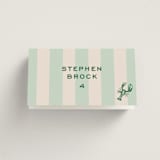 "Rhode" - Place Cards - Fish in Mint by Megan Davis - Folded with Free Guest Printing