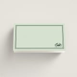 "Perry" - Place Cards - Fish in Mint by Megan Davis - Blank front
