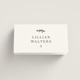"Plated" - Place Cards - Fish in Ink by Megan Davis - Folded with Free Guest Printing