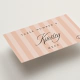 "A Simple Stripe Meal Choice" - Place Cards - Fish in Candy by Susan Zinader - Detail