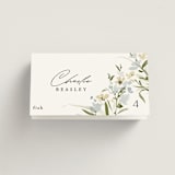 "Fleur" - Place Cards - Fish in Lily by Everett Paper Goods - Folded with Free Guest Printing