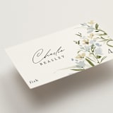 "Fleur" - Place Cards - Fish in Lily by Everett Paper Goods - Detail