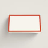 "Juniper" - Place Cards - Fish in Strawberry by Kelly Watkins - Blank Front