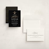 "Law Degree" - Graduation Party Invitations in Ink by Jill Means - Assembled