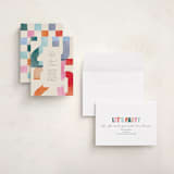 "Grad Party" - Graduation Party Invitations in Confetti by Pixel and Hank - Assembled