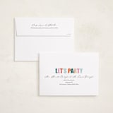 "Grad Party" - Graduation Party Invitations in Confetti by Pixel and Hank - FREE Recipient Addressing