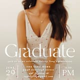 "Typeset" - Graduation Party Invitations in Dove by Erin L. Wilson - Detail