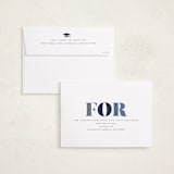 "In Vogue" - Graduation Party Invitations in Navy by Hooray Creative - FREE Recipient Addressing
