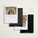 "Still Graduating" - Graduation Party Invitations in Jett by Corinne Malesic - Back of Card Options