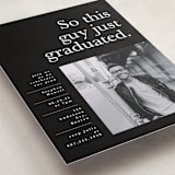 "Still Graduating" - Graduation Party Invitations in Jett by Corinne Malesic - Detail