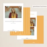 "Written Out" - Graduation Party Invitations in Sunshine by Owl and Toad - Back of Card Options