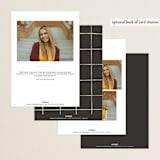 "Iconic" - Graduation Party Invitations in Sand by Creo Study - Back of Card Options