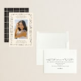 "Iconic" - Graduation Party Invitations in Sand by Creo Study - Assembled