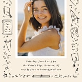 "Iconic" - Graduation Party Invitations in Sand by Creo Study - Detail