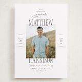 "Posh Party" - Graduation Party Invitations in Tuxedo by Pink House Press - Front