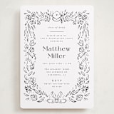 "Hand-drawn Grad Frame" - Graduation Party Invitations in Ink by Darryl Don Doctor - Front