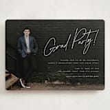 "Written" - Graduation Party Invitations in Cloud by Christie Garcia - Front