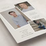 "A Trio" - Graduation Party Invitations in Creamery by That Girl Press - Detail