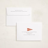"Pennant Party" - Graduation Party Invitations in Cardinal by Catherine Culvenor - FREE Recipient Addressing