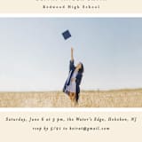 "Iconic" - Graduation Party Invitations in Sand by Creo Study - Detail