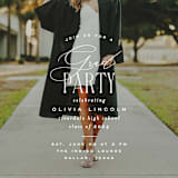 "classic party" - Graduation Party Invitations in Cotton by Creo Study - Detail