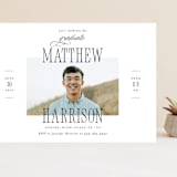 "Posh Party" - Graduation Party Invitations in Tuxedo by Pink House Press - Front