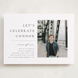 "Divided" - Graduation Party Invitations in Snow by Meggy Masters - Front